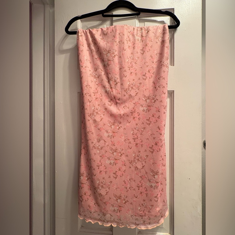 Floral Pink Skirt